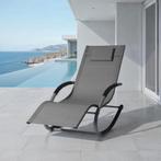 Ligstoel Taya, ergonomisch, schommelfunctie - grijs, Set van, Tuin en Terras, Tuinsets en Loungesets, Verzenden, Nieuw