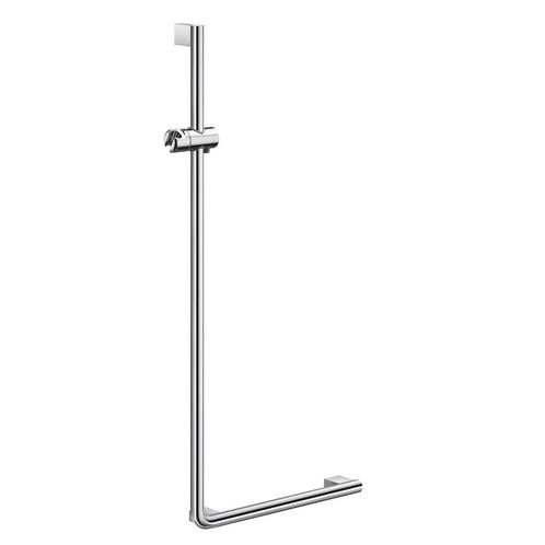 Smedbo Douche Glijstang En Greep Living L-vorm Links 53x110, Doe-het-zelf en Verbouw, Sanitair, Kraan, Nieuw, Chroom, Ophalen of Verzenden