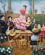 Andalusian school (XX) - Flamenco party in the garden