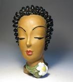 Kolozsvári Kory Ceramic - sculptuur, Art Deco Lady Wall Mask, Antiek en Kunst, Antiek | Glas en Kristal
