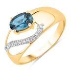 Zonder minimumprijs - Ring - 14 karaat Geel goud - 1.24ct., Nieuw