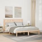 vidaXL Bedframe extra lang zonder matras massief hout, Bruin, Verzenden, Hout, Nieuw