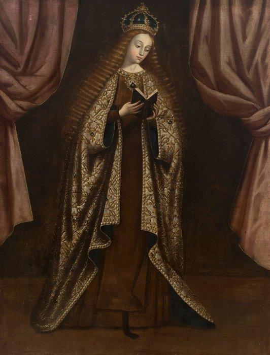 Padre Jesuíno do Monte Carmelo (1764-1819) - Virgen del, Antiek en Kunst, Kunst | Schilderijen | Klassiek