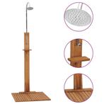 Tuindouche Buitendouche Terrasdouche Teakhout 75x75x210cm