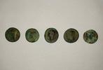 Romeinse Rijk. Claudius (41-54 n.Chr.). Lotto di 5 Asses AE