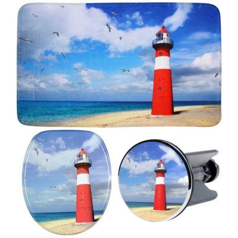 Sanilo Set badkameraccessoires Vuurtoren bestaand uit, Huis en Inrichting, Badkamer | Badtextiel en Accessoires, Nieuw, Verzenden