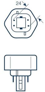Philips LED PL-T HF 6.5W/840/4P | Vervangt PL-T 18W/840/4..., Ophalen of Verzenden, Nieuw