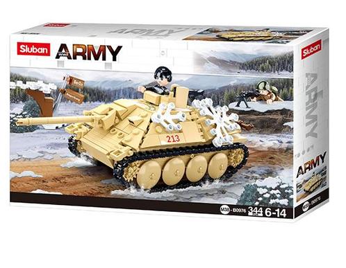 Sluban Tank Destroyer  M38-B0976 (Leger bouwsets), Kinderen en Baby's, Speelgoed | Bouwstenen, Nieuw, Verzenden