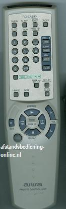 Afstandsbediening Aiwa rc-zas10, Ophalen of Verzenden, Nieuw, Origineel