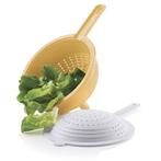 Tupperware Dubbel Vergiet Geel, Huis en Inrichting, Keuken | Tupperware, Ophalen of Verzenden, Nieuw, Geel