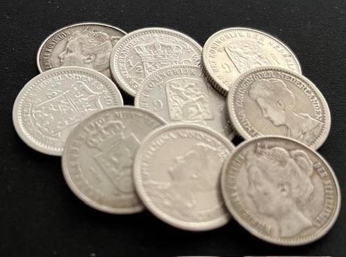 Nederlandse zilveren halve Gulden Wilhelmina, Postzegels en Munten, Munten | Nederland, Losse munt, Koningin Wilhelmina, Zilver