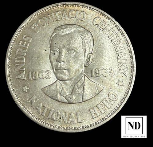 Filipijnen. 1 Peso 1963 - Filipinas (Zonder Minimumprijs), Postzegels en Munten, Munten | Europa | Niet-Euromunten