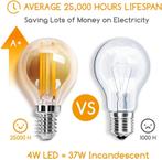 Aigostar LED Filament lamp - Dimbaar - 4W - E14 - 5 Stuks, Verzenden, Nieuw