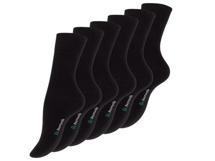 Bio-Katoenen damessokken - 6 paar - Zwart, Kleding | Dames, Sokken en Kousen, Verzenden