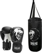 Super Pro Combat Gear Bokszakset Junior Zwart/Wit, Ophalen of Verzenden, Zo goed als nieuw