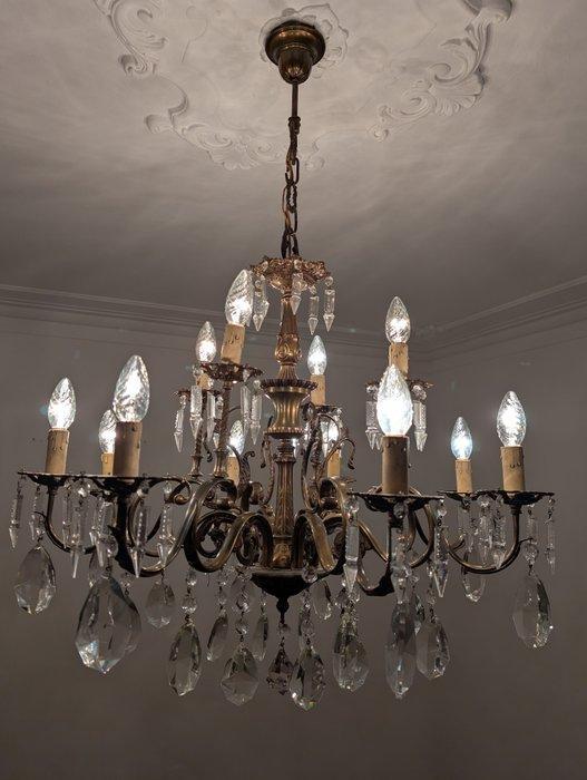 Kroonluchter - Kristal - Gigante 12 lichten, Antiek en Kunst, Antiek | Overige Antiek