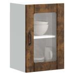 vidaXL Keukenwandkast met glazen deur Lucca gerookt, Huis en Inrichting, Keuken | Keukenelementen, Verzenden, Nieuw, Bruin