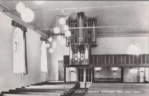 ALMEN - Interieur Kerkorgel Ned. Herv. Kerk, Verzamelen, Ansichtkaarten | Nederland, Verzenden
