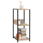 vidaXL Boekenkast 33,5x39,6x79,7 cm bewerkt hout zwart en, Huis en Inrichting, Minder dan 50 cm, Verzenden, Nieuw, Minder dan 100 cm