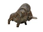 Beeldje - Bronzen stier - Brons, Antiek en Kunst