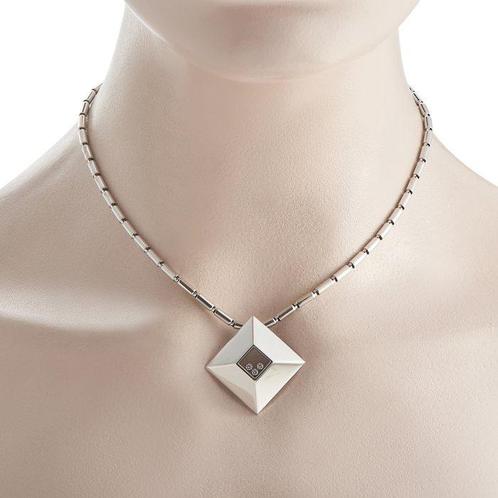 Chopard - Ketting met hanger - 18 karaat Witgoud, Happy, Sieraden, Tassen en Uiterlijk, Antieke sieraden