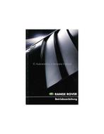 2001 RANGE ROVER INSTRUCTIEBOEKJE ENGELS