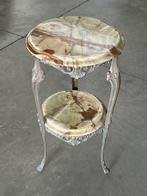 Middentafel - Albast, Messing - Salontafel in albast