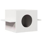 vidaXL Kattenhuis 51x35x30 cm massief grenenhout wit, Dieren en Toebehoren, Verzenden, Nieuw