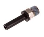 1/4 x 1/8 NPT insteekfitting Messing/PBT Buitendraad NBR, Verzenden, Nieuw