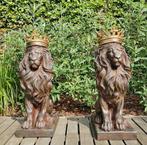 Beeldje - Lion - gatekeepers (2) - polystone, Antiek en Kunst