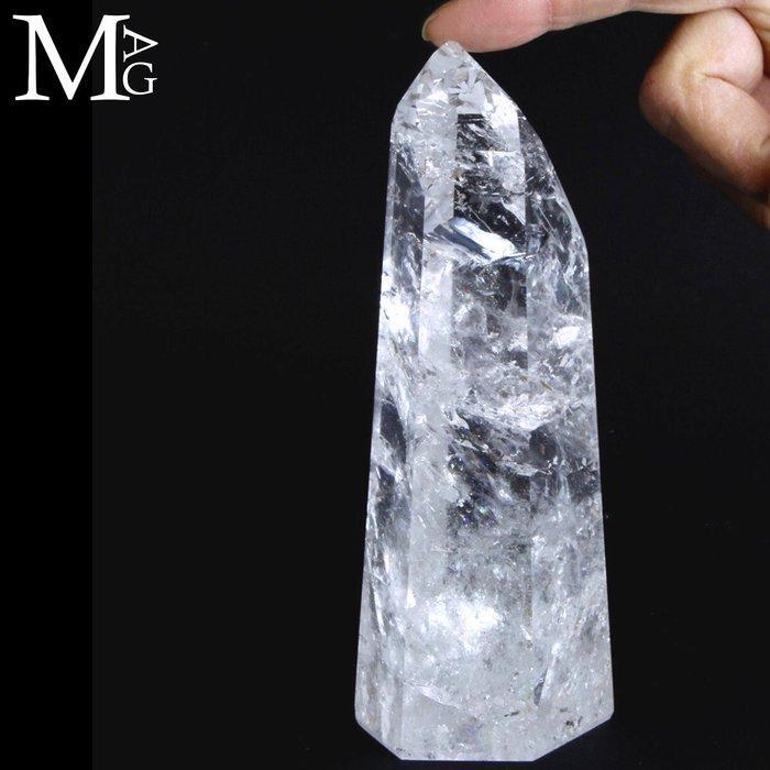 Natuurlijke Transparante Kwartspunt - Extra Helder - Hoogte:, Verzamelen, Mineralen en Fossielen