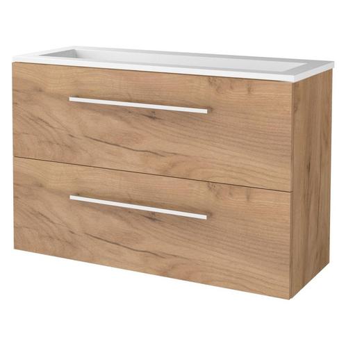 Badmeubelset Aquasplash Salt 100x39cm Met Grepen, Doe-het-zelf en Verbouw, Sanitair, Ophalen of Verzenden