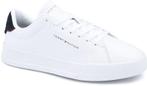 Tommy Hilfiger Sneaker Leather Court White maat 46 Heren, Kleding | Heren, Schoenen, Verzenden, Wit, Tommy Hilfiger, Nieuw