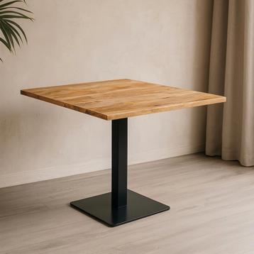 Mangohout Horecatafel Vierkant 100x100 cm beschikbaar voor biedingen