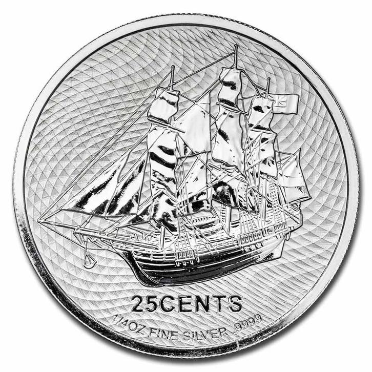 Cook Islands Bounty 1/4 oz 2021, Postzegels en Munten, Munten | Oceanië, Losse munt, Zilver, Verzenden