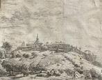 Karel Dujardin (1622-1678) - Walled village on a hill
