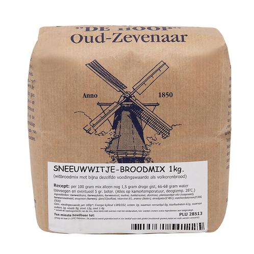 Molen de Hoop Sneeuwwitje Broodmix 1kg, Hobby en Vrije tijd, Taarten en Cupcakes maken, Nieuw, Verzenden