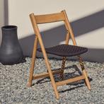 *WOONWINKEL* Kave Home Dandara Houten Klapstoel Voor Buiten, Tuin en Terras, Tuinsets en Loungesets, Verzenden, Nieuw