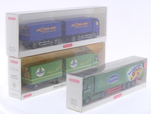 Schaal 1:87 Wiking 82-14, 571 07 44 en 528 02 43 set van..., Hobby en Vrije tijd, Modelauto's | 1:87, Gebruikt, Wiking, Ophalen of Verzenden