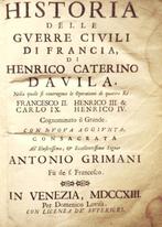 DAVILA Enrico Caterino. - Historia delle Guerre Civili di, Antiek en Kunst, Antiek | Boeken en Bijbels