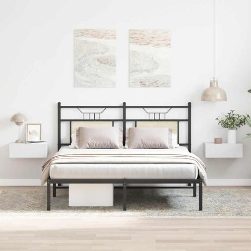 vidaXL Nachtkastjes 2 st zwevend 40x30x15 cm bewerkt hout, Huis en Inrichting, Slaapkamer | Nachtkastjes, Nieuw, Minder dan 45 cm