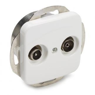 Coax wandcontactdoos - Busch-Jaeger (Reflex, Radio/tv), Computers en Software, Pc- en Netwerkkabels, Nieuw, Verzenden