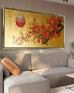 Ksavera - Gold Japanese sakura J475 - painting on XXL canvas