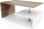 Miadomodo - Salontafel - Eikenlook / Wit - 90x50cm - Met opb, Huis en Inrichting, Kasten | Computermeubels, Verzenden, Nieuw