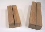 menukaarthouder massief eiken 11 x 6 x 6 cm en 14,8x 4 x6 cm, Ophalen of Verzenden, Nieuw zonder verpakking, Tafelaankleding