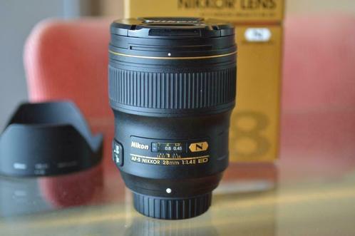 Nikon 28mm f/1.4E NANO AF-S occasion groothoek 28 1.4, Audio, Tv en Foto, Fotografie | Lenzen en Objectieven, Groothoeklens, Zo goed als nieuw