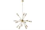 Elegante hanglamp SPUTNIK 87cm goud met 14 lichtarmen -, Huis en Inrichting, Lampen | Hanglampen, Nieuw, Ophalen of Verzenden