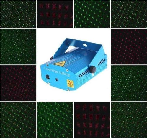 Mini laser discoverlichting lamp projector led disco *BLAUW*, Muziek en Instrumenten, Licht en Laser, Nieuw, Verzenden