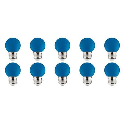 LED Lamp 10 Pack - Romba - Blauw Gekleurd - E27 Fitting - 1W, Huis en Inrichting, Lampen | Tafellampen, Nieuw, Overige materialen