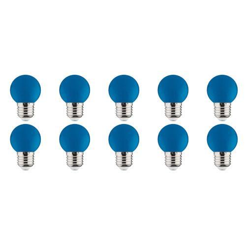 LED Lamp 10 Pack - Romba - Blauw Gekleurd - E27 Fitting - 1W, Huis en Inrichting, Lampen | Tafellampen, Nieuw, Overige materialen